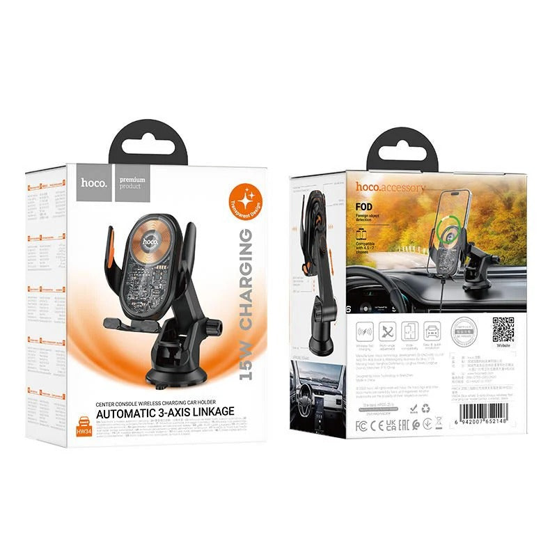 Hoco — Wireless Charging Car Phone Holder