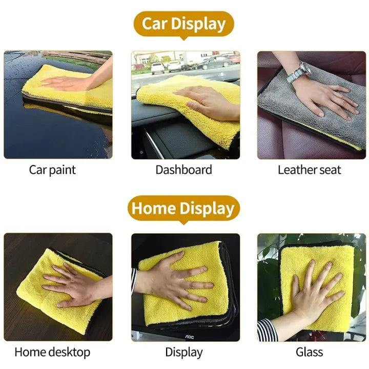 Double-Sided Microfiber Cloth — 60x60cm (Pack of 2)