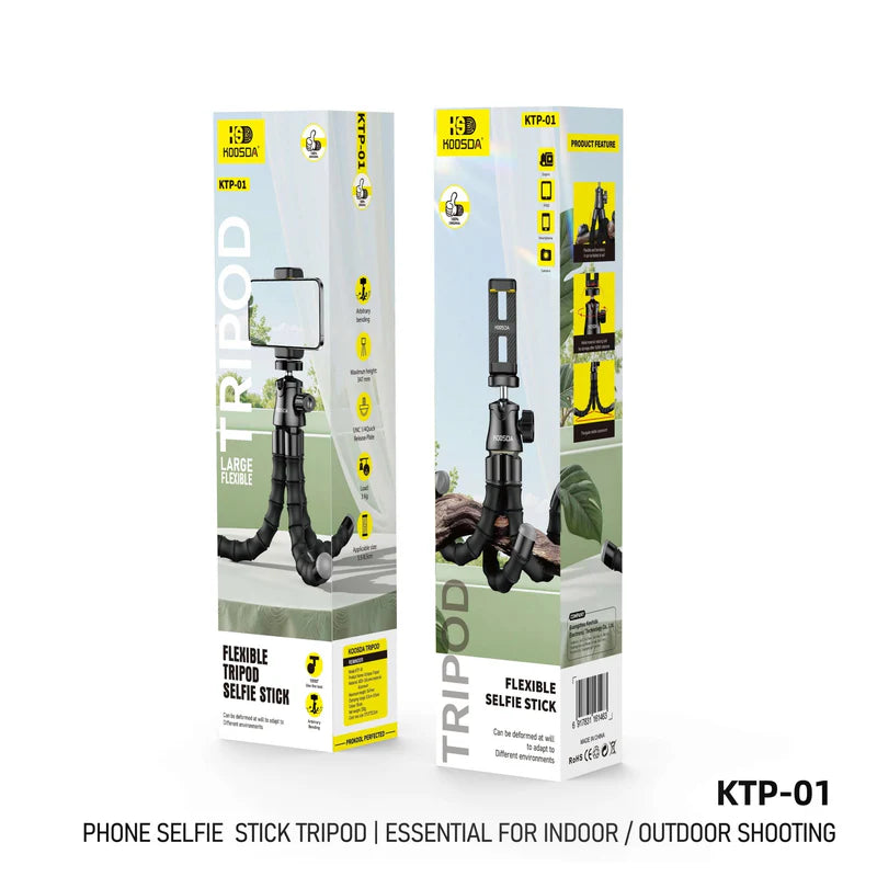 Hoosda — Flexible Tripod Selfie Stick (KTP-01)