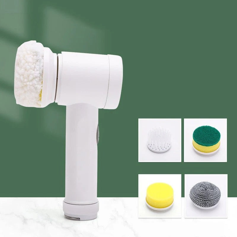 Electric Cleaning Brush — 5 Heads Set