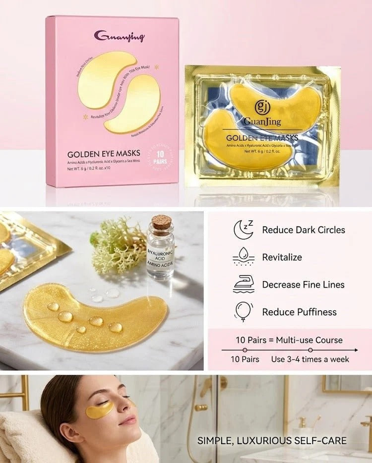 Guanjing — Golden Collagen Eye Masks (10 Pairs)