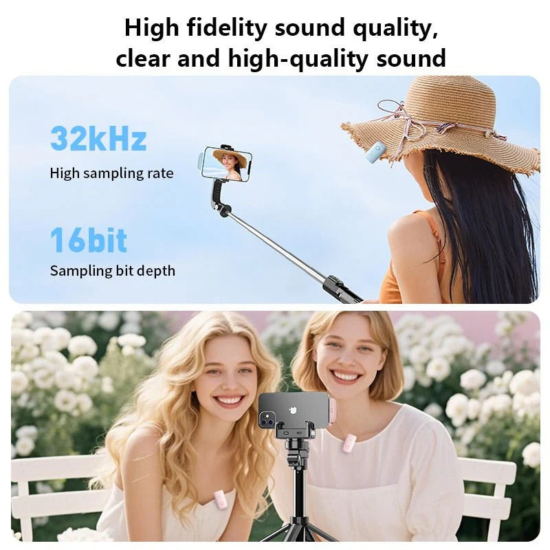 Mini Wireless Microphone — Noise Reduction