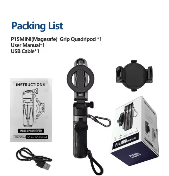 Mini MagSafe Phone Tripod & Selfie Stick