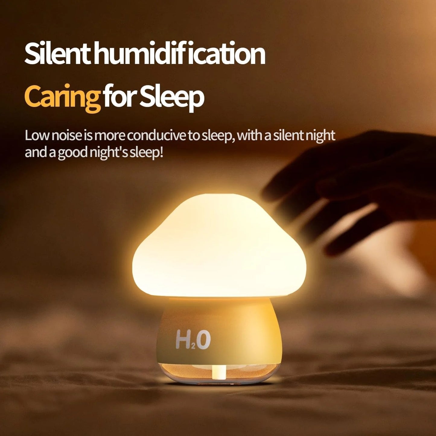 Paipai Lamp Humidifier — Tap-On Night Light