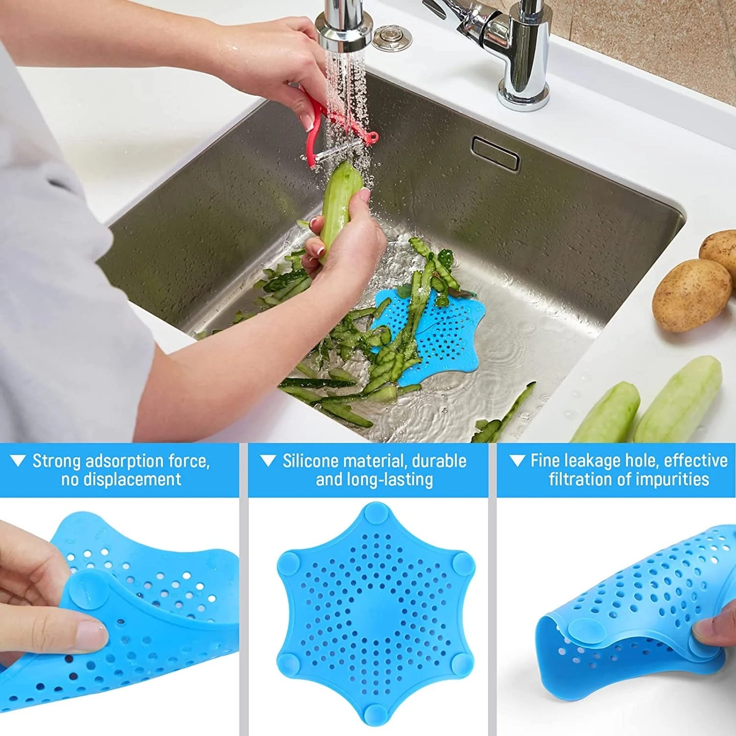 Silicone Starfish Drain Filter