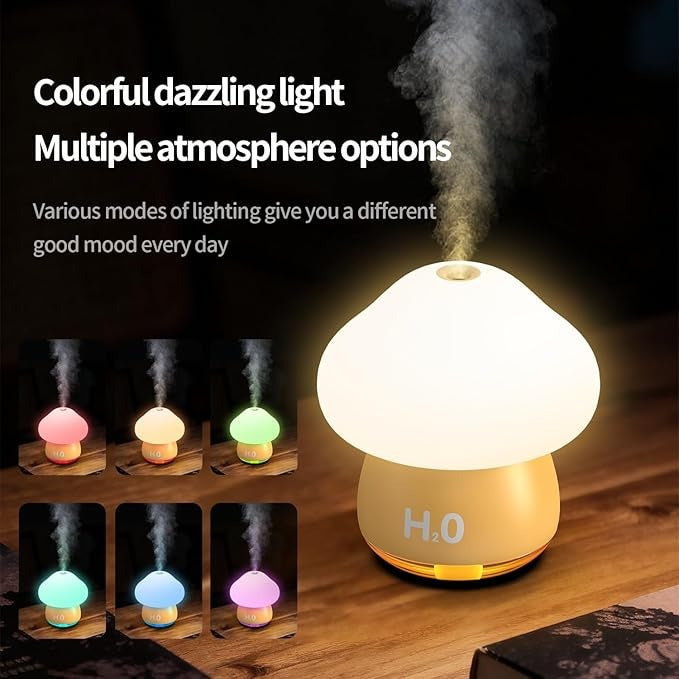 Paipai Lamp Humidifier — Tap-On Night Light