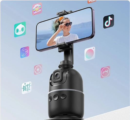 Auto face-tracking desktop gimbal phone holder — Souqella UAE