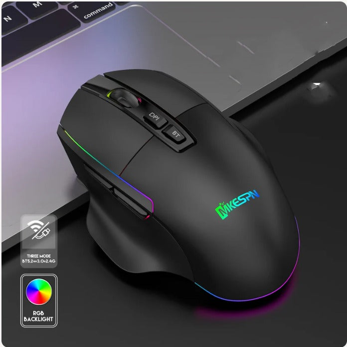 MKESPN rechargeable wireless RGB gaming mouse — Souqella UAE