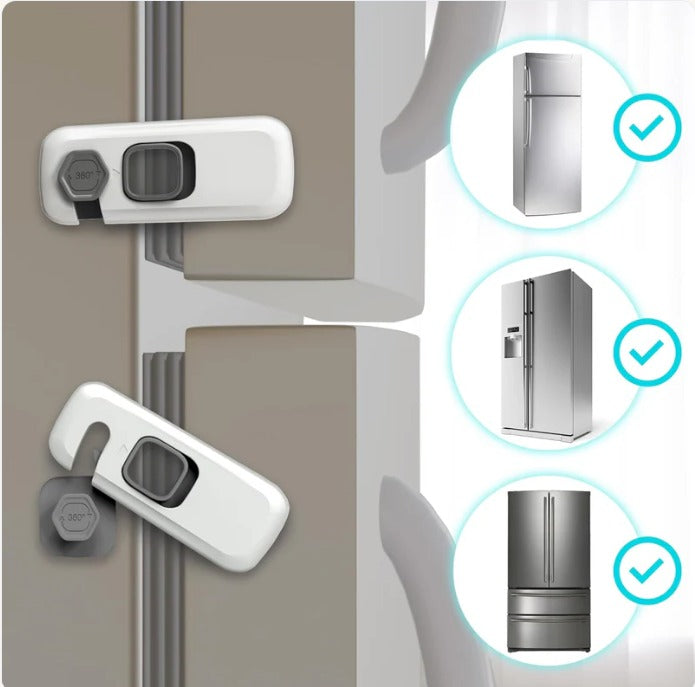 Rotating child safety lock for fridges and cabinets — Souqella UAE
