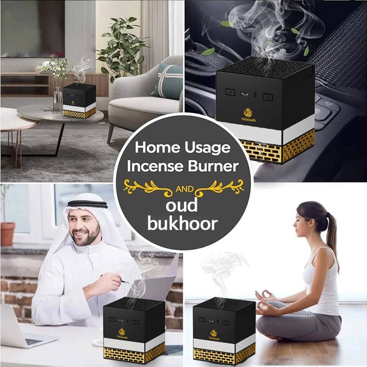Telawah — Electric Bakhoor Burner + Full Quran Speaker